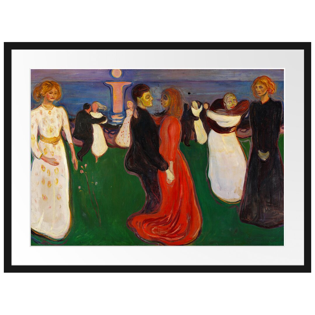 Gerahmter Kunstdruck Dance of Life von Edvard Munch