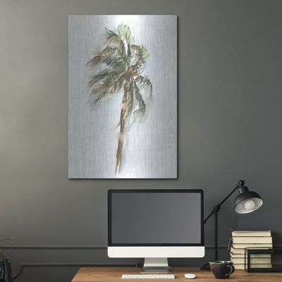 Bayou Breeze «Watercolor Palm Study 2» par Ethan Harper, art mural en métal