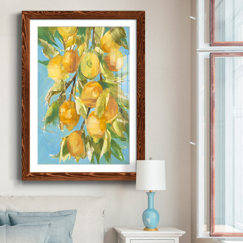 «Lovely Lemon», reproduction encadrée de qualité supérieure - prête à être accrochée, H 31,5 po x l 23,5 po x P 1,5 po