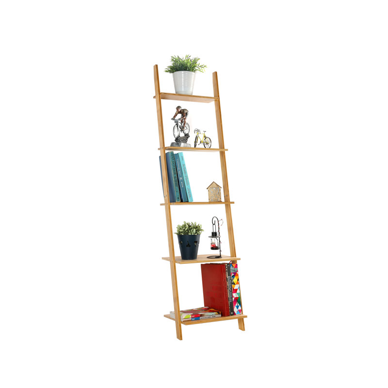 Bibliothèque échelle en bambou / rotin H 65 "x l 17" Monyae