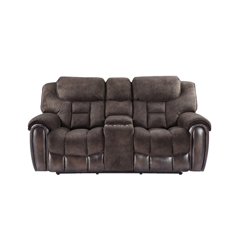 Redwan 79'' Upholstered Dual-Power Reclining Loveseat