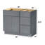 Base de meuble-lavabo simple 39 po seulement-96921381