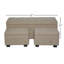 Ensemble 3 pièces de banc de rangement avec repose-pieds