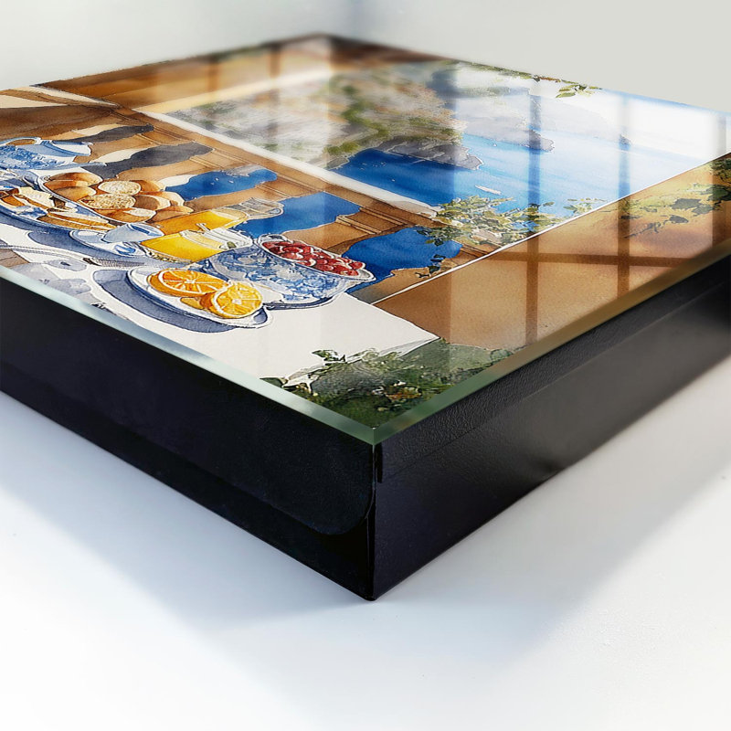 Key cabinet for home, Opens to the right, 30x30x5, Black, Terrace with sea view and breakfast, 
