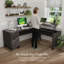 Bureau en L 72 W 3 positions-812622824