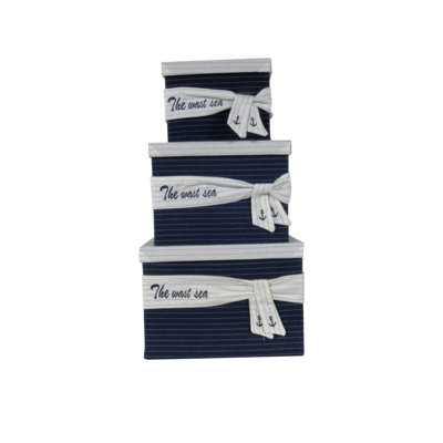 Ensemble de paniers en tissu 3 pièces