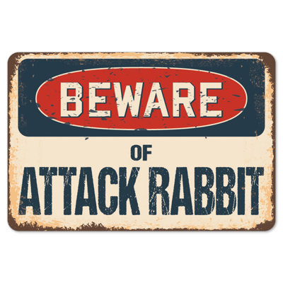 Decal-Attack Rabbit_Beware Of Attack Rabbit