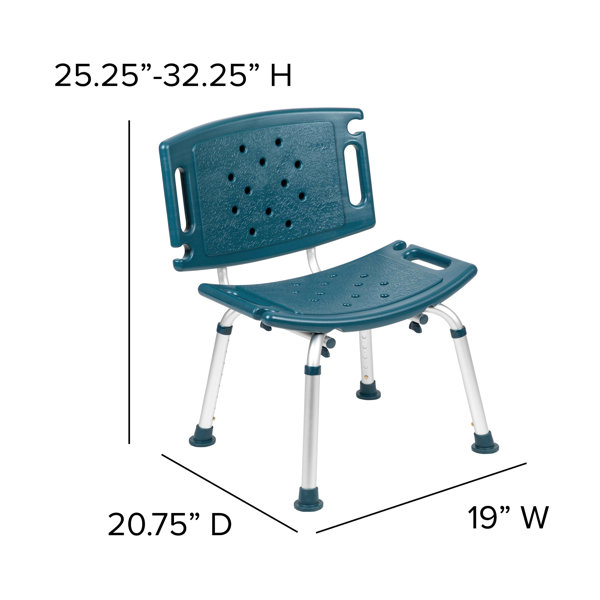 Buy HERCULES Series 300 Lb. Capacity, Adjustable Bath & Shower Chair w/  Depth Adjustable Back in Orlando