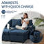 264.9cm Pillow Top Arms Commercial Use Sofa Bed-1141576183