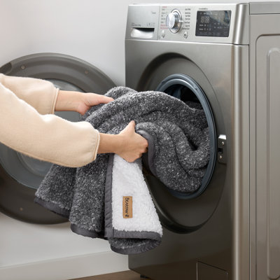 MELANGE SHERPA THROW
