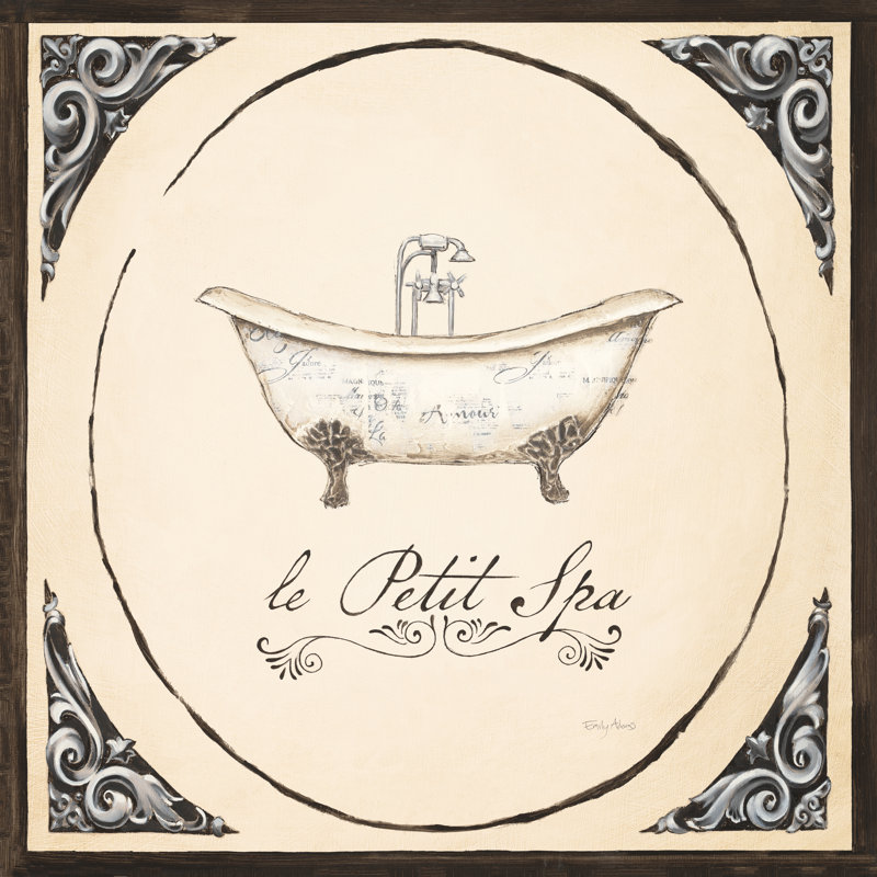 Le Petit Spa I by Emily Adams - Wrapped Canvas Print, 51cm H x 51cm W