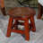 Wooden Step Stool In Cherry Color - Versatile Living Room Item Adds Elegance To-568012768