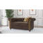 Chesterfield Friedrich Sofa Set with Sleeping Function 3+2+1 Made of Vintage Look Microfibre with Solid Wood Legs-2107004640