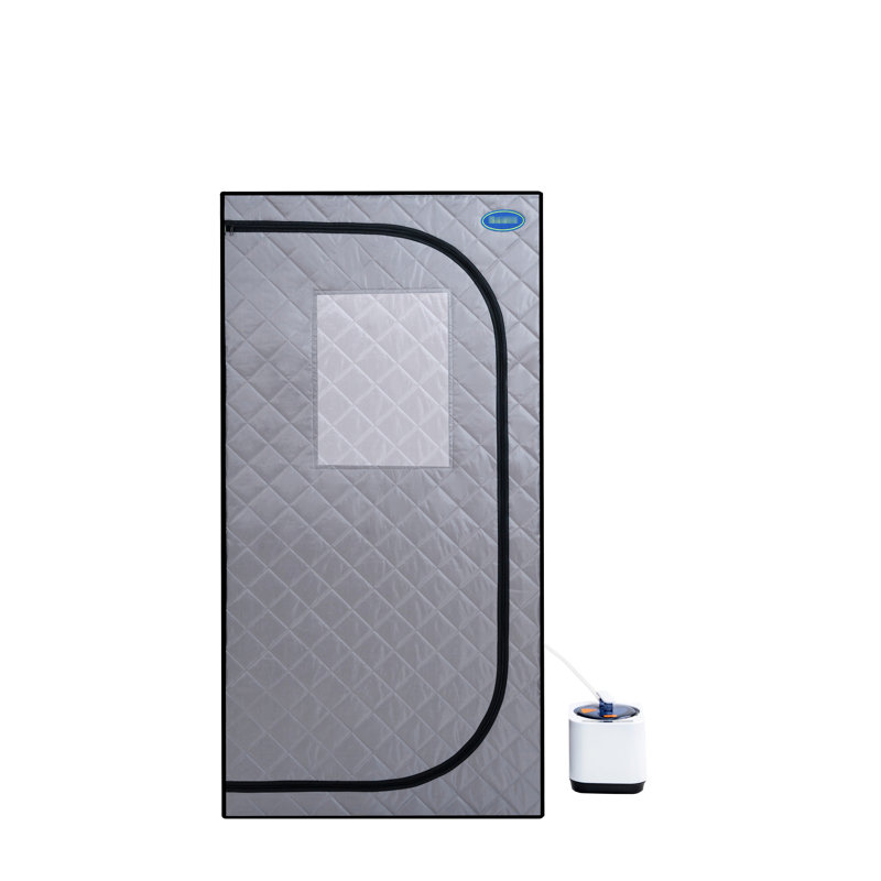 Portable Steam Grey Mini Plus - Personal Home Spa With Generator & Remote. Foldable Chair. Easy Installation. Quick Heating. Ul Accredited. Fabric. 360 Dispersion. Element. Improve Skin Smoothness