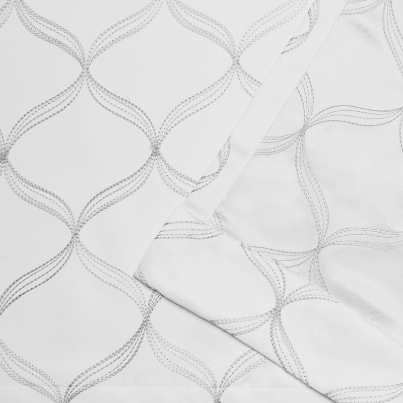 Sharen Room Darkening Curtain Pair, 52" W x 63" L, White