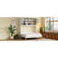 Queen Bed Of White, Wall - Mounted With Stripes, Large Storage, And 6 8 Inch Mattress Compatibility White Size Decorative Panels, Functional 600 Lbs Support
