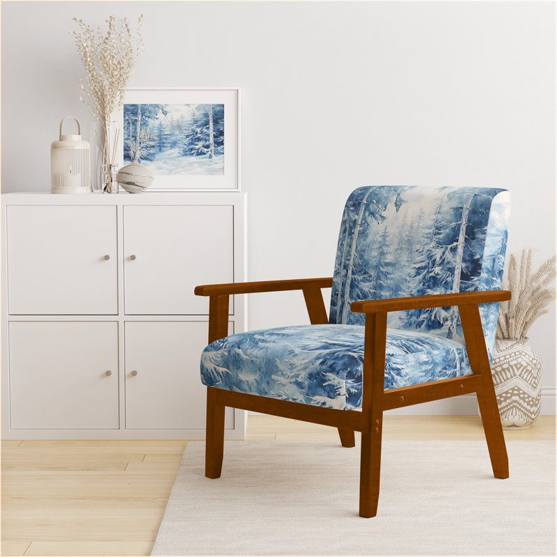 Chaise rembourrée Forest, Brown Square Arms