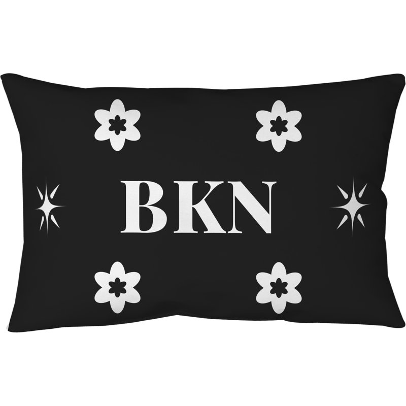 Coussin Khieu Basketball Lux, Brooklyn, 21,5 po x 31 po, Blanc | Noir |