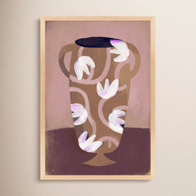 Flowered Vase Print by Marco Marella