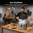 7 Mins Fast Nugget Ice Maker Countertop, 35lbs/24H Chewable Sonic Pebble Ice Machine, Dual Self-Cleaning Mode, Portable Ice Maker With Ice Scoop-88707491
