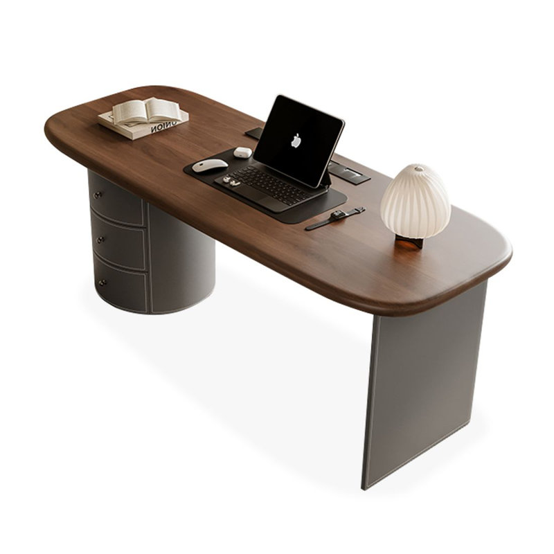 Bureau moderne et simple avec tiroirs, Retour à gauche, 29,5 po H x 70,8 po L x 27,5 po P