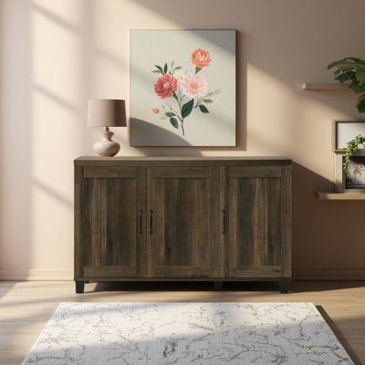 45"W 3-Door Shoe Cabinet