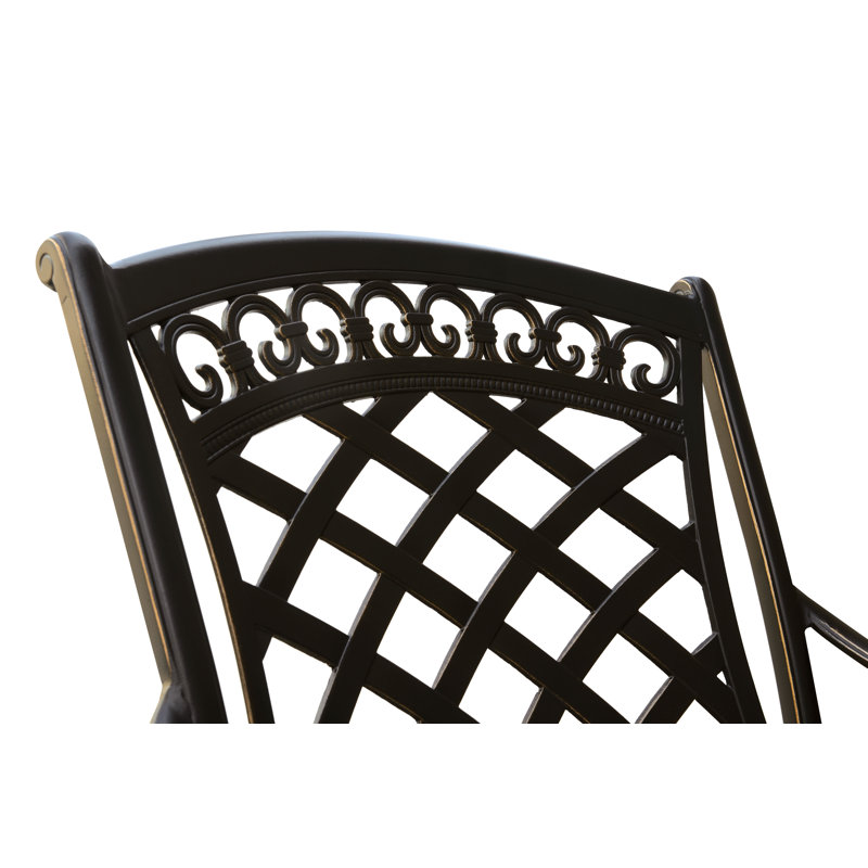 Chaise de patio avec coussin Ingram