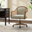 Xaver Swivel Barrel Task Chair with Rattan Arms-1759116839