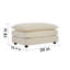 Canapé modulaire en U en chenille beige 5, matériau respirant pour cadre de salon confortable