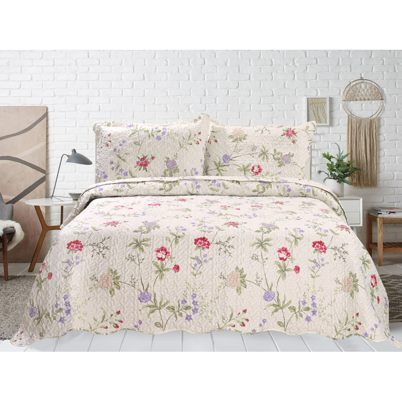 Ensemble de courtepointe 3 pièces Kester Home Literie Pinsonic Bedding Ultra Soft, Grand