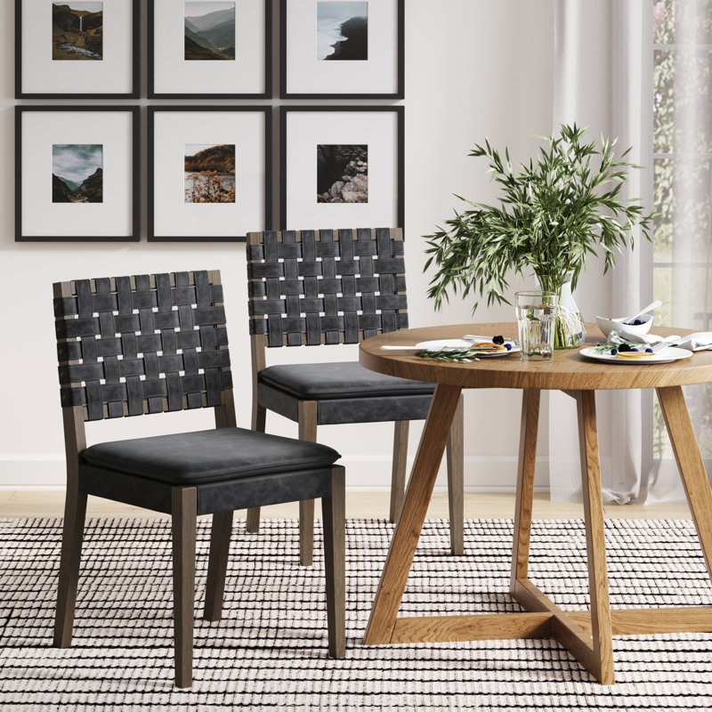  Tabouret rembourré, 2, Tabouret de comptoir (siège d'une hauteur de 24 p, Black Leather/Graphite Frame
