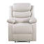 Fauteuil inclinable électrique beige avec accoudoirs coussinés-1551630979