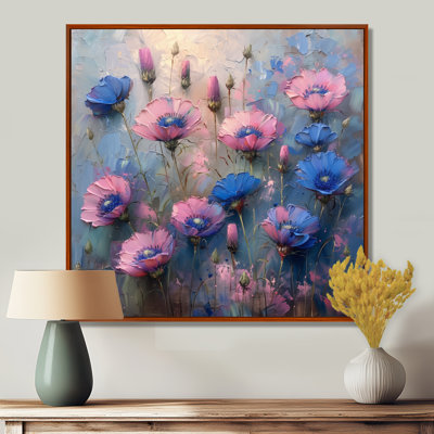 Purple Blue Fragile Beauty Cornflowers - Cornflowers Wall Art
