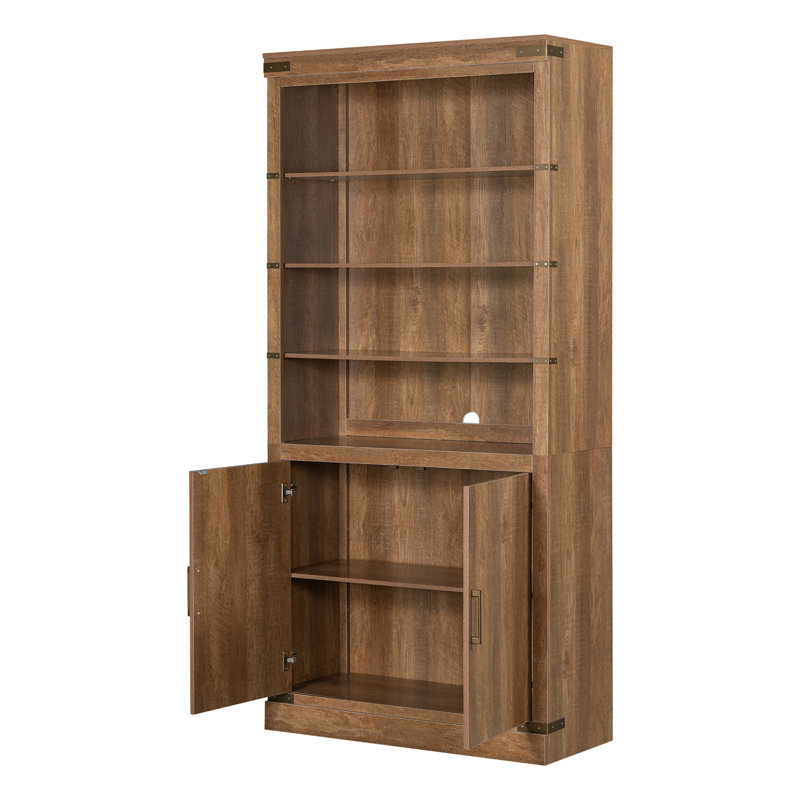 Bibliothèque de 83,4 po de hauteur avec portes