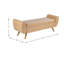 Banc de rangement rembourré Amsi-779423953