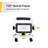 1200 Lumen 720° Swivel LED Portable Work Light with H-Stand, 15-Watt