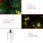 Ensemble de 2 arbres de Noël artificiels pré-éclairés avec 24 lumières blanches chaudes et piquets pour l'extérieur, arbre de Noël