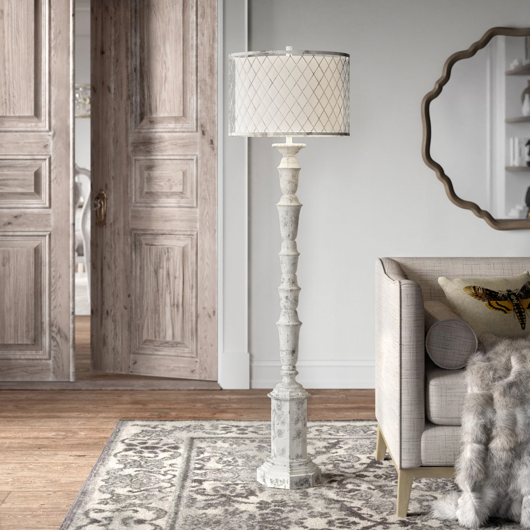 Blakely 61'' Distressed Traditional Floor Lamp Kelly Clarkson Home