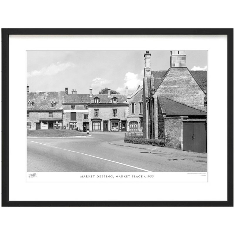Market Deeping, Market Place C1955 - Single Picture Frame Print, 43.5cm H x 53.4cm W x 2.3cm D