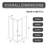Corner Shower Enclosure, 36" D x 36" W x 72" H Sliding Shower Enclosure, Double Sliding Shower Door with 1/4" (6mm) Clear SGCC Tempered Glass, Corner Shower Doors in Matte Black Finish