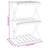 vidaXL Folding Shelf Brown Solid acacia wood Medium Foldable-1625892953