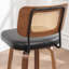 Tabouret de bar pivotant avec dossier en similicuir Cane-785330033-785330035