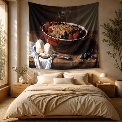 Tapisserie murale Desserts Berry crumble