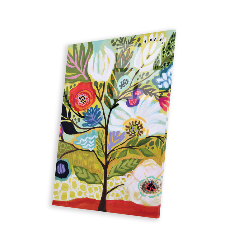 «Flower Tree I» sur plastique / acrylique par Karen Fields, peinture