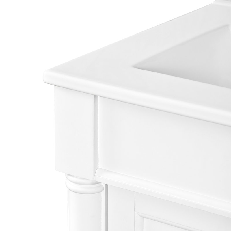 Meuble-lavabo 24 po avec lavabo supérieur, Blanc