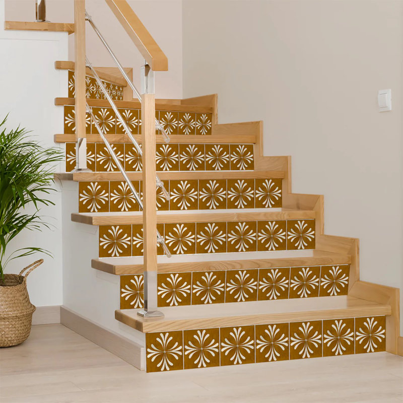 12x12 Dark Brown and White Vinyl Peel and Stick Tiles