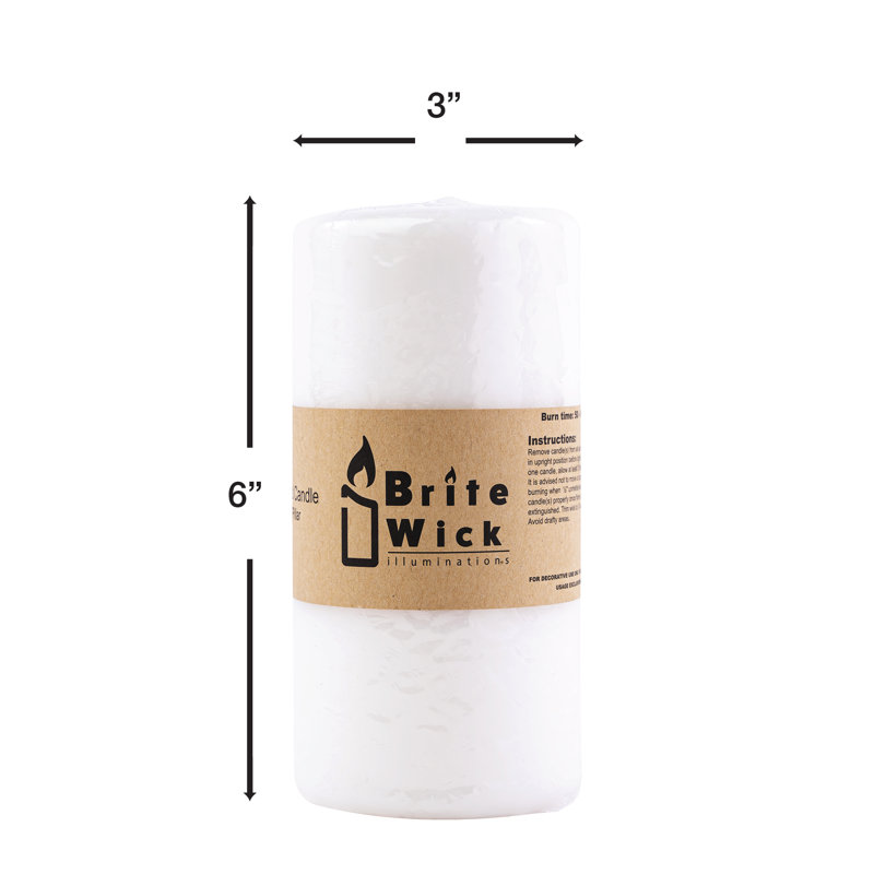 Unscented Pillar Candle