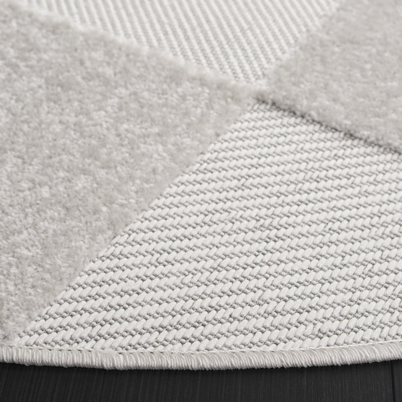 Tapis géométrique Keylani Performance, Rond 6 pi 7 po