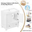 Meuble-lavabo de salle de bain sans lavabo, base seulement, armoire avec portes et tiroir
