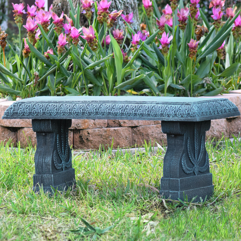 Banc de jardin Keuka, Bleu sarcelle brossé